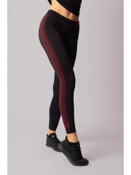 Spaio Legginsy termiczne "Fierce" w kolorze czarno-czerwonym rozmiar: L. Czarne legginsy damskie Spaio, l, bez wzorów, z materiału, outdoorowe. Za 138.95 zł.