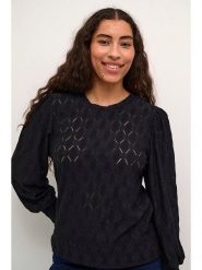 Kaffe Bluzka "Tine" w kolorze czarnym rozmiar: S. Czarne bluzki damskie Kaffe, s, bez wzorów, bez kołnierzyka, bez ramiączek. Za 82.64 zł.