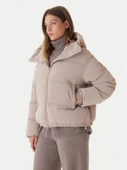Bomboogie Kurtka puchowa Riga JW8139TGLP5 Beżowy Regular Fit. Brązowe kurtki damskie Bomboogie, bez wzorów, z puchu, bez kaptura. Za 1,379.00 zł.