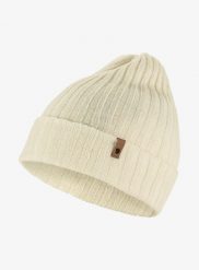 Czapka Fjallraven Byron Hat Thin - chalk white. Białe czapki damskie Fjällräven, na zimę, bez wzorów, z materiału. Za 231.05 zł.