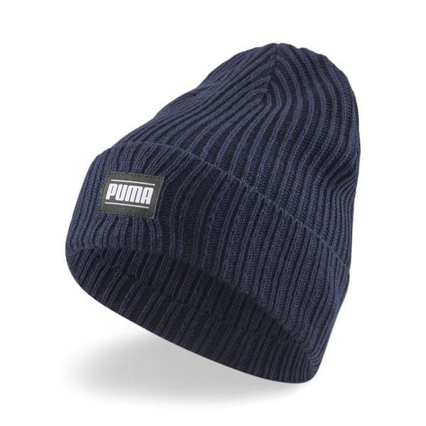 Czapka Puma Ribbed Classic Cuff Beanie. Niebieskie czapki damskie Puma, na zimę, bez wzorów, prążkowane. Za 82.00 zł.