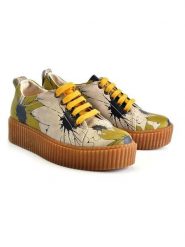 Goby Sneakersy w kolorze kremowo-żółtym rozmiar: 38. Brązowe obuwie sportowe damskie Goby, bez zapięcia. Za 226.10 zł.