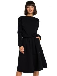Be Wear Sukienka w kolorze czarnym rozmiar: S. Czarne sukienki damskie Be Wear, bez wzorów, bez ramiączek. Za 171.28 zł.