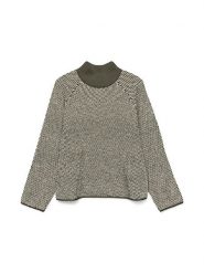 Vero Moda Sweter w kolorze khaki rozmiar: XL. Brązowe swetry klasyczne damskie Vero Moda, xl, bez kołnierzyka. Za 100.75 zł.