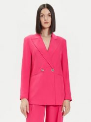 Maryley Marynarka 24EB112/04FU Różowy Regular Fit. Czerwone marynarki i żakiety damskie Maryley, s, bez wzorów, z syntetyku. Za 409.99 zł.