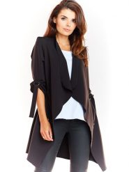 Awama Kardigan w kolorze czarnym rozmiar: L/XL. Czarne kardigany damskie Awama, l, bez wzorów. Za 122.96 zł.