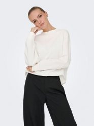 JDY Bluza "Nanna" w kolorze białym rozmiar: L. Białe bluzy damskie JDY, l, bez wzorów, bez kaptura. Za 92.64 zł.