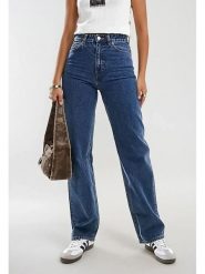 Monki Dżinsy - Regular fit - w kolorze niebieskim rozmiar: W26. Niebieskie jeansy damskie Monki, z podwyższonym stanem. Za 65.23 zł.