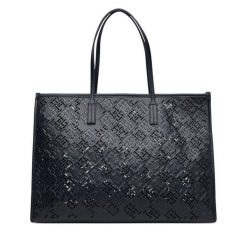 Torebka Tommy Hilfiger. Niebieskie shopper bag Tommy Hilfiger, bez wzorów, bez dodatków. Za 519.99 zł.