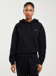 Bluza damska z kapturem czarna Megan 906/ Foxie 906. Czarne bluzy damskie Big Star, l, z aplikacjami, z dresówki, z kapturem. W wyprzedaży za 199.99 zł.