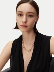 Guess Naszyjnik JUBN05 167JW Złoty. Żółte naszyjniki damskie Guess, metalowe. Za 269.99 zł.