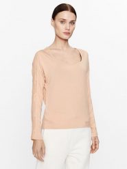 Calvin Klein Underwear Koszulka piżamowa 000QS7006E Beżowy Regular Fit. Brązowe koszule nocne i halki Calvin Klein Underwear, bez wzorów, bez ramiączek. Za 159.99 zł.