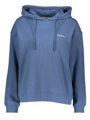 Pepe Jeans Bluza w kolorze granatowym rozmiar: M. Niebieskie bluzy damskie Pepe Jeans, m, bez wzorów, z jeansu, z kapturem. Za 171.28 zł.