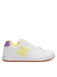 DC Shoes Sneakersy GAVELER ADJS700082-HPO Biały. Białe obuwie sportowe damskie DC Shoes, z materiału, bez zapięcia. Za 189.99 zł.