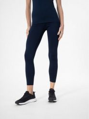 4F Legginsy 4FSS23TFTIF077 Granatowy Slim Fit. Niebieskie legginsy sportowe damskie 4F, xl, bez wzorów, z syntetyku, na fitness i siłownię. Za 99.99 zł.