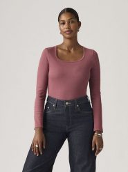 Levi's Koszulka "Essential" w kolorze różowym rozmiar: M. Różowe bluzki damskie Levi's, m, bez wzorów, z bawełny, bez kołnierzyka, bez ramiączek. Za 98.95 zł.