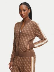 Guess Kardigan V6BR03 Z1482 Brązowy Regular Fit. Brązowe kardigany damskie Guess, s, z aplikacjami, z syntetyku. Za 445.99 zł.