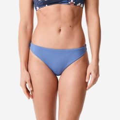 Dół kostiumu kąpielowego damski Roxy Mini. Niebieskie bikini Roxy, bez wzorów, z tkaniny. Za 119.99 zł.