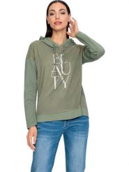 Heine Bluza w kolorze khaki rozmiar: 44. Brązowe bluzy damskie Heine, bez wzorów, z bawełny, z kapturem. Za 73.93 zł.