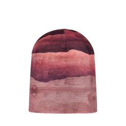 Czapka Buff Ecostretch Lise. Czerwone czapki damskie Buff, bez wzorów, z elastanu. Za 107.79 zł.