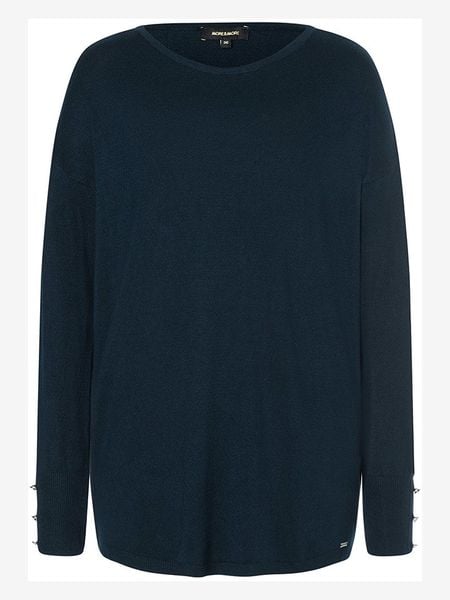 More & More Sweter w kolorze granatowym rozmiar: 38. Niebieskie swetry klasyczne damskie More & More, bez kołnierzyka. Za 109.52 zł.