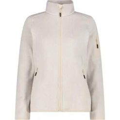 Kurtka polarowa CMP Knit-Tech damska, 100% poliester – 05XV Vaniglia-Bianco. Żółte kurtki damskie CMP, bez wzorów, z materiału, bez kaptura. Za 245.50 zł.
