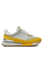 MICHAEL Michael Kors Sneakersy 43T4NVFS5D Żółty. Żółte obuwie sportowe damskie MICHAEL Michael Kors, ze skóry, bez zapięcia. Za 499.99 zł.