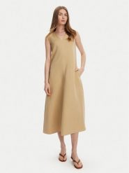 Weekend Max Mara Sukienka codzienna Egoista 2515221072 Beżowy Regular Fit. Brązowe sukienki damskie Weekend Max Mara, bez wzorów, z wiskozy, bez ramiączek. Za 1,539.00 zł.