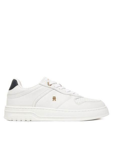 Tommy Hilfiger Sneakersy Th Sporty Cupsole Corp FW0FW09025 Biały. Białe obuwie sportowe damskie Tommy Hilfiger, ze skóry, bez zapięcia. Za 449.99 zł.