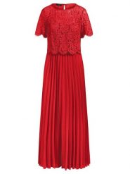 APART Sukienka w kolorze czerwonym rozmiar: 44. Czerwone sukienki damskie Apart, bez wzorów, z koronki, bez ramiączek. Za 513.95 zł.