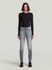 G-Star Dżinsy - Slim fit - w kolorze szarym rozmiar: W26/L32. Szare jeansy damskie G-Star. Za 215.21 zł.