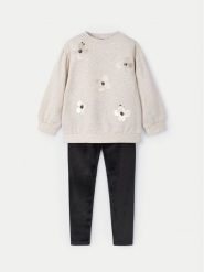 Mayoral Komplet bluza i legginsy 4706 Czarny Regular Fit. Czarne bluzy dziewczęce Mayoral, bez wzorów, z syntetyku, bez ramiączek, bez kaptura. Za 99.99 zł.