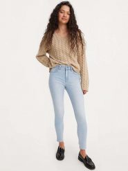 Levi's Dżinsy "721" - Skinny fit - w kolorze błękitnym rozmiar: W25/L30. Niebieskie jeansy damskie Levi's, z podwyższonym stanem. Za 149.31 zł.