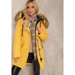 Żółta Kurtka Nikane. Żółte kurtki damskie Renee, l, bez wzorów, z dzianiny, bez kaptura. Za 219.99 zł.