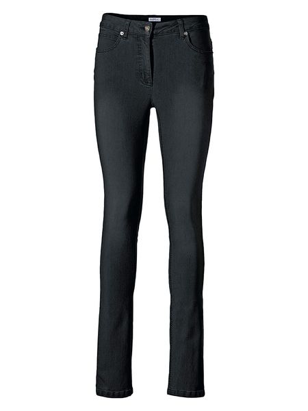 Heine Dżinsy - Slim fit - w kolorze czarnym rozmiar: 40. Czarne jeansy damskie Heine. Za 61.60 zł.