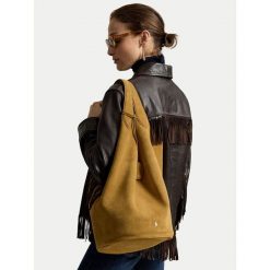 Torebka Polo Ralph Lauren. Brązowe shopper bag Polo Ralph Lauren, bez dodatków. Za 3,499.00 zł.