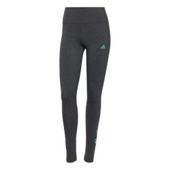 Legginsy damskie adidas Loungwear Essentials. Niebieskie legginsy damskie Adidas, s, bez wzorów, z bawełny, z podwyższonym stanem, na fitness i siłownię. Za 59.90 zł.