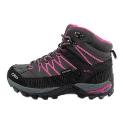 Buty CMP Rigel 3Q12946 06QT z membraną szare. Szare obuwie trekkingowe damskie ze skóry, bez zapięcia. Za 624.59 zł.