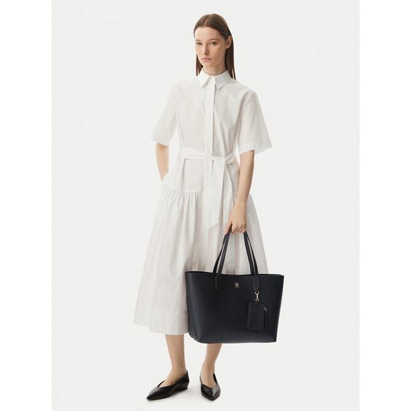 Torebka Tommy Hilfiger. Czarne shopper bag Tommy Hilfiger, bez dodatków. Za 649.99 zł.