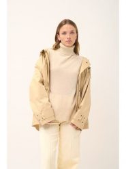 Just Cashmere Kaszmirowy golf "Lexie" w kolorze beżowym rozmiar: XXL. Brązowe golfy damskie Just Cashmere, xxl, bez wzorów, z kaszmiru, bez ramiączek. Za 413.99 zł.