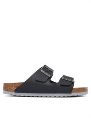 Birkenstock Klapki Arizona 1032047 Czarny. Czarne klapki damskie Birkenstock, bez wzorów, z syntetyku, bez obcasa, bez zapięcia. Za 399.99 zł.
