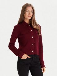 Morgan Kardigan 252-MIMDIE Bordowy Regular Fit. Czerwone kardigany damskie Morgan, xs, bez wzorów, z syntetyku. Za 329.99 zł.