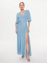 Marella Sukienka wieczorowa Dire 36260328 Niebieski Regular Fit. Niebieskie sukienki damskie Marella, bez wzorów, z wiskozy, wizytowe, bez ramiączek. Za 1,349.00 zł.
