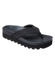 Reef Japonki "Cushion Shea" w kolorze czarnym rozmiar: 37,5. Czarne klapki damskie Reef, bez wzorów, z otwartym noskiem, bez obcasa, na platformie, bez zapięcia. Za 91.77 zł.