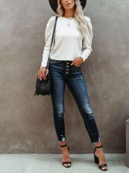 LA Angels Sweter w kolorze kremowym rozmiar: S. Brązowe swetry klasyczne damskie LA Angels, s, bez kołnierzyka. Za 174.43 zł.