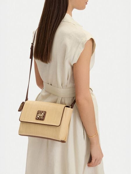 Nine West Torebka CEO-Sullivan Heart-LDA9446 Beżowy. Brązowe listonoszki damskie Nine West, bez wzorów, z syntetyku, bez dodatków. Za 114.99 zł.