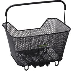 Kosz systemowy Racktime Baskit S. Czarne shopper bag RACKTIME, bez wzorów, bez dodatków. Za 249.00 zł.