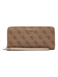 Guess Portfel w kolorze jasnobrązowym - 8 x 12 x 2 cm rozmiar: onesize. Brązowe portfele damskie Guess, z aplikacjami, z materiału. Za 252.71 zł.