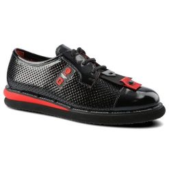 Półbuty damskie Lanqier, wykonane z materiału o gładkiej powierzchni z perforacjami z klasycznym sznurowaniem gumowym noskiem, czarne, 46C2340. Białe półbuty damskie Lanqier, z aplikacjami, z gumy, bez obcasa, bez zapięcia. Za 279.00 zł.