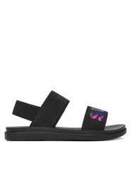 Nelli Blu Sandały CSS20370-00A Czarny. Czarne sandały dziewczęce Nelli Blu, z materiału, bez obcasa, bez zapięcia. Za 69.99 zł.